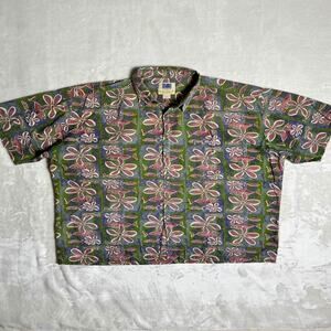 Kahala Hawaiian Shirt Men's XL Button Up Floral Fish Camp Beach Resort Wear Avi